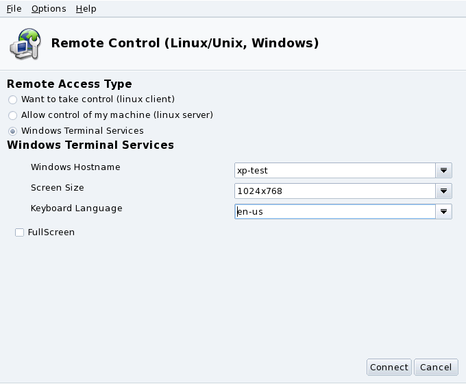Windows Terminal Services Options