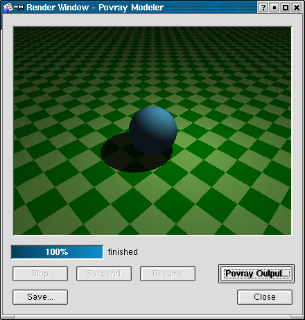 render sphere solid color